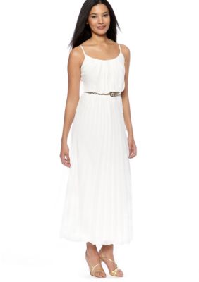 Robbie Bee Plus Size Pleated Maxi Dress