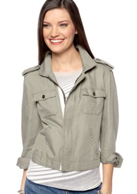 TWO by Vince Camuto Zip Front Utility Jacket