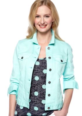 TWO by Vince Camuto Colored Jean Jacket