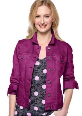 TWO by Vince Camuto Colored Jean Jacket