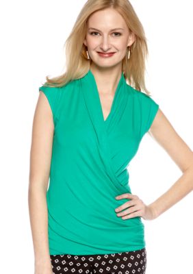 Vince Camuto Sleeveless Wrap Top