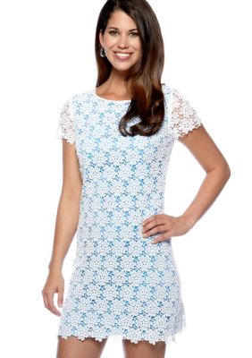 Vince Camuto Scalloped Lace Dress