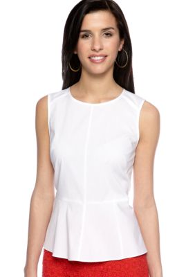 Vince Camuto Sleeveless Peplum Blouse