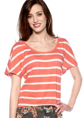 Jessica Simpson Laceup Scoop Back Knit Top