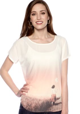 Jessica Simpson Farmers Daughter Screen Tee