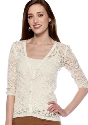 Jessica Simpson V-Neck Button Cardigan