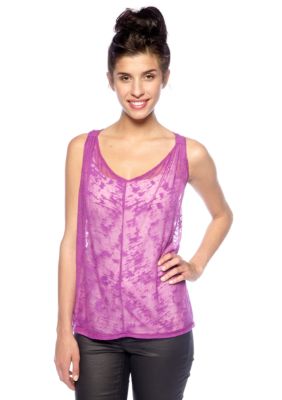 Jessica Simpson Abebe Racer Back Burnout Tank