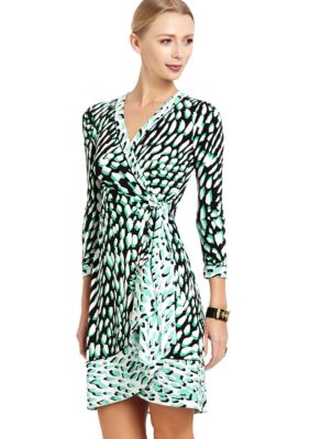 BCBGMAXAZRIA Printed Wrap Dress