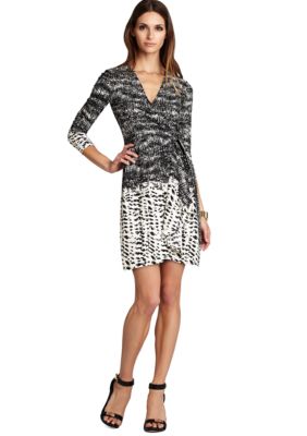BCBGMAXAZRIA Adele Printed Wrap Dress