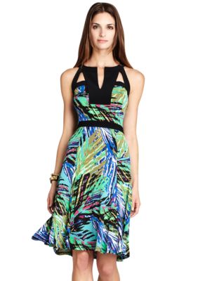BCBGMAXAZRIA Lindy Fitted Waist Dress