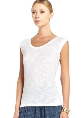BCBGMAXAZRIA Cap Sleeve Knit Tee