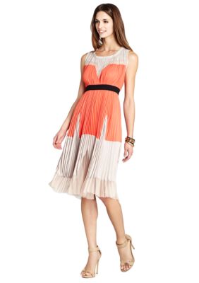 BCBGMAXAZRIA Lucea Sleeveless Color Blocked Dress