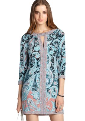 BCBGMAXAZRIA Printed Jersey Dress