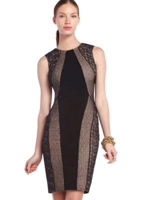 BCBGMAXAZRIA Jazelle Black Lace Dress