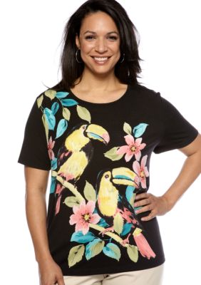 Alfred Dunner Plus Size Classics Tuscan Tee