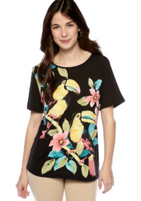 Alfred Dunner Petite Classics Tuscan Tee