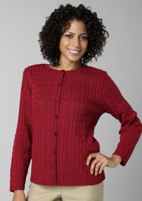 Alfred Dunner Classic Solid Cardigan