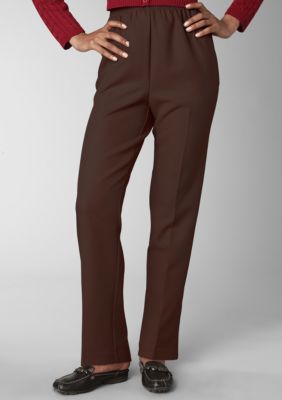 Alfred Dunner Petite Solid Pull-On Pant