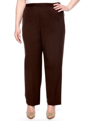 Alfred Dunner Plus Size Monaco Proportioned Pull On Pant Average Length