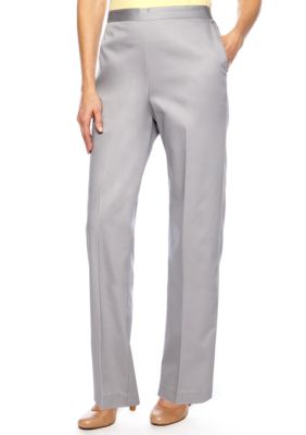 Alfred Dunner Petite City Of Lights Proportioned Pull On Pant Average Length