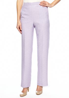 Alfred Dunner Notting Hill Proportioned Pull On Pant Average Inseam