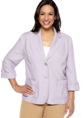 Alfred Dunner Plus Size Notting Hill Three Button Jacket