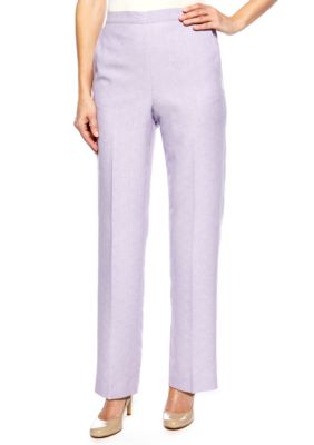 Alfred Dunner Petite Notting Hill Proportioned Pull On Pant Short Inseam