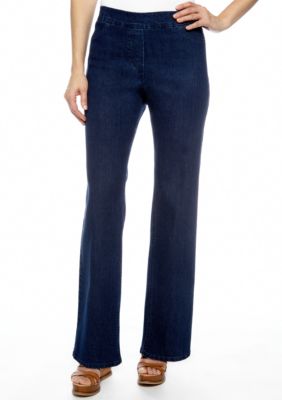 Alfred Dunner Santorini Slim Fit Denim Pant Average Inseam