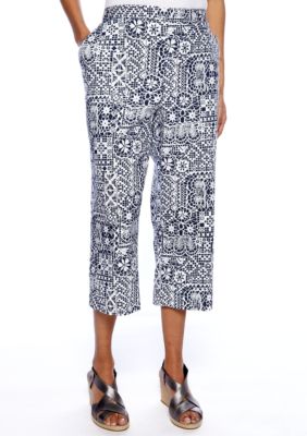 Alfred Dunner Santorini Medallion Print Capri