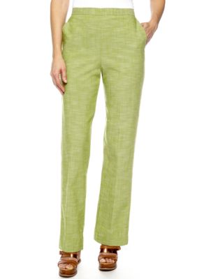 Alfred Dunner Al Fresco Proportioned Pull On Pant Short Inseam