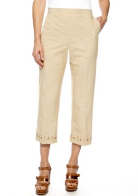 Alfred Dunner Al Fresco Beaded Hem Capri