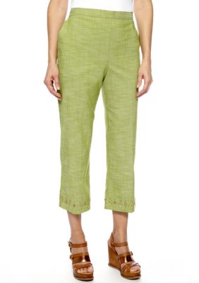 Alfred Dunner Al Fresco Beaded Hem Capri