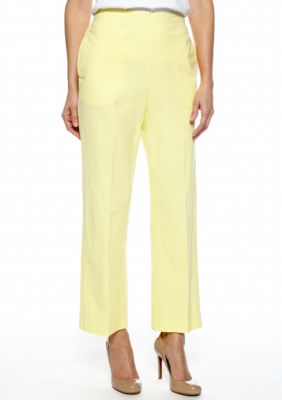 Alfred Dunner Walking On Sunshine Pull On Pant Average Inseam