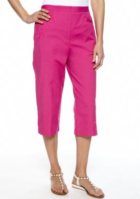 Alfred Dunner Laguna Beach Embroidered Capri