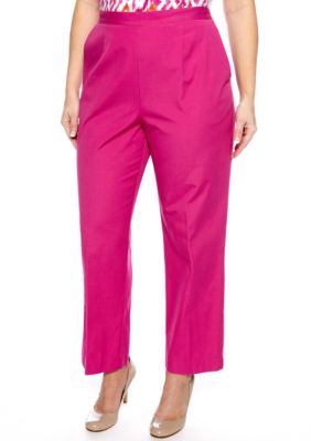 Alfred Dunner Plus Size Laguna Beach Pull On Pant Average Inseam