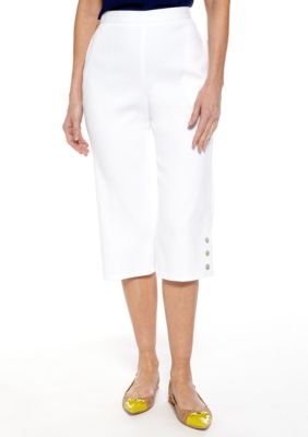 Alfred Dunner Sahara Desert 3-Button Capri