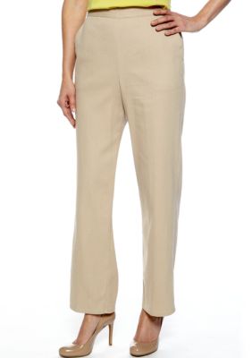 Alfred Dunner Petite Sahara Desert Pull-On Pant Average Inseam