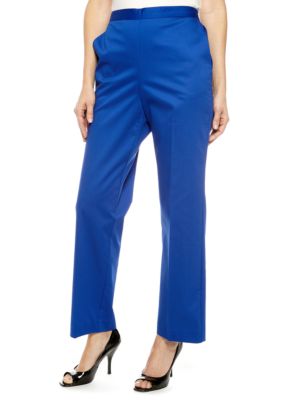 Alfred Dunner French Riviera Pull On Pant Short Inseam