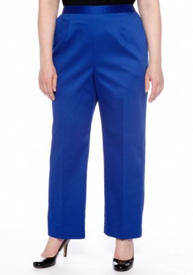 Alfred Dunner Plus Size French Riviera Pull On Pant Short Inseam