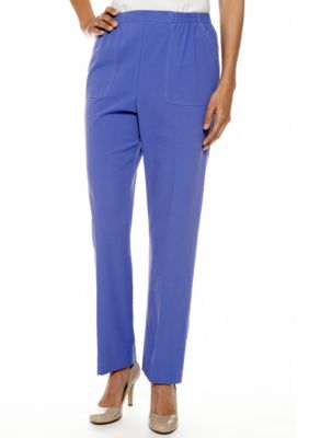 Alfred Dunner Petite Color Splash Pants Average Inseam