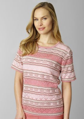 Alfred Dunner Viennese Waltz Stripe Sweater