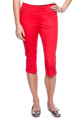 New Directions&reg; Weekend Studded Jean Capri
