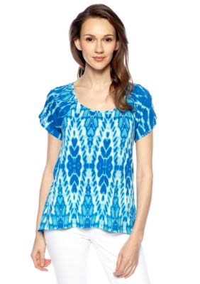 New Directions Weekend Sharkbite Top with Crochet Back