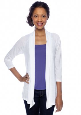 New Directions Tab Back Jersey Cozy Sweater