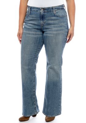 Levi's Plus Size 580 Defined Waist Boot Cut in Desert Sky