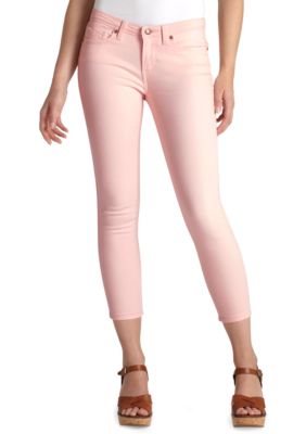 Levi's Cropped Notch Pocket Legging in Pink Shell