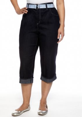 Bandolino Plus Size Belted Mandie Capri