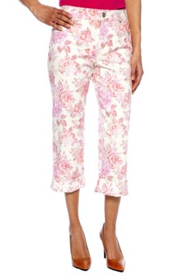 Bandolino Petite Floral Print Mandie Capri