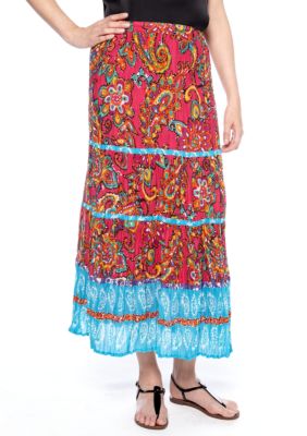 Coco Rave Printed 5-Tiered Skirt