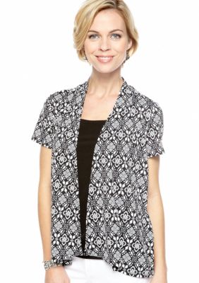 Choices Printed Short Sleeve 2Fer